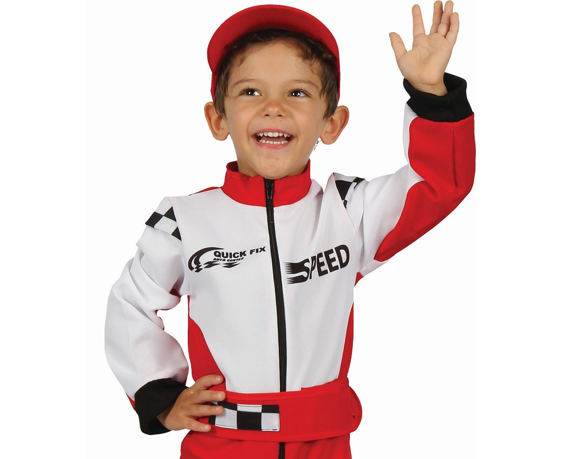 Role play-set for child Racing Driver (jumpsuit, belt, hat), size 92/104 cm